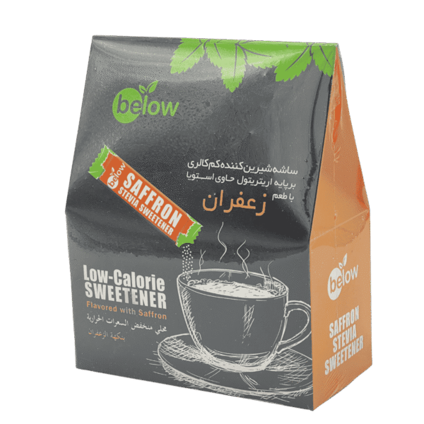 ساشه شیرین کننده اریتریتول و استویا زعفران 50 عددی بیلو