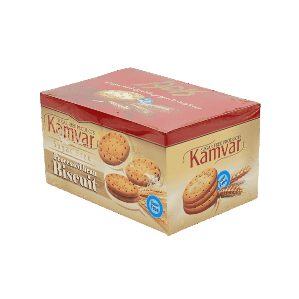 بیسکویت با سبوس فرآوری شده بدون شکر و رژیمی کامور
